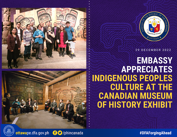 PR 2 2023 Embassy Visits Indigenous Peoples Exhibit at the Canadian Museum of History