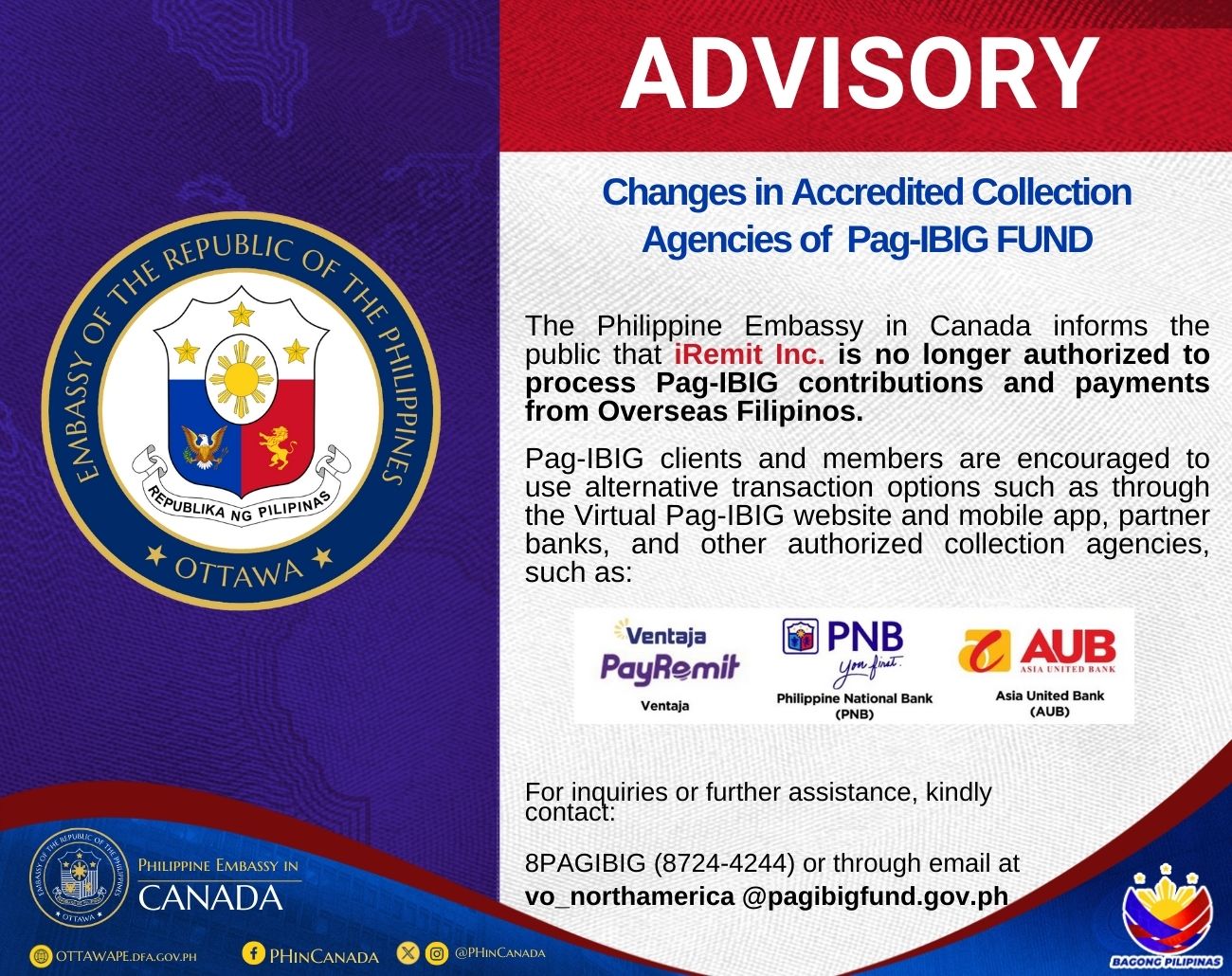 PAGIBIG Advisory