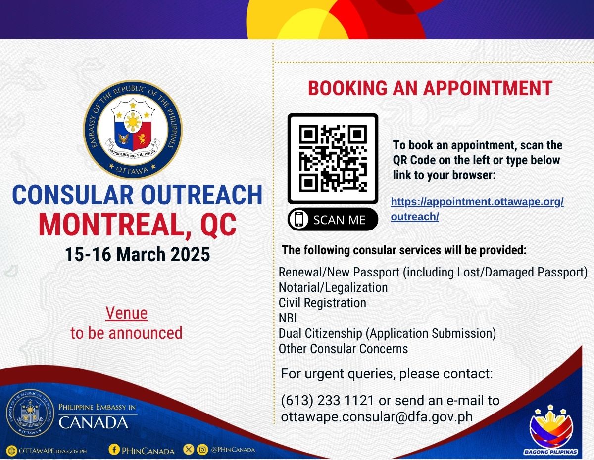 Announcement Montreal Outreach 15 16 March 2025