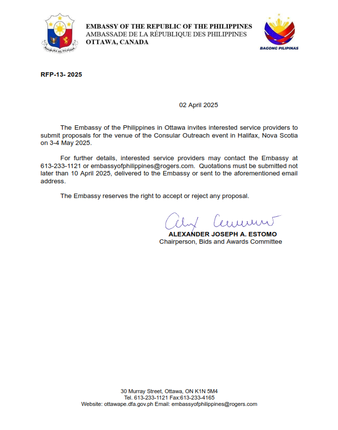 RFP 13 2025