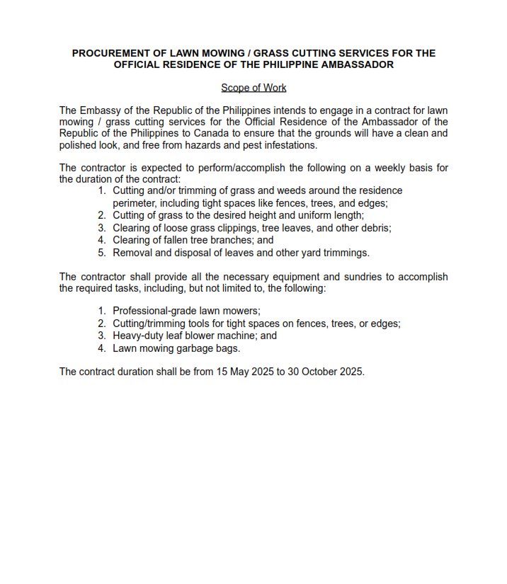 RFP 15 2025 2