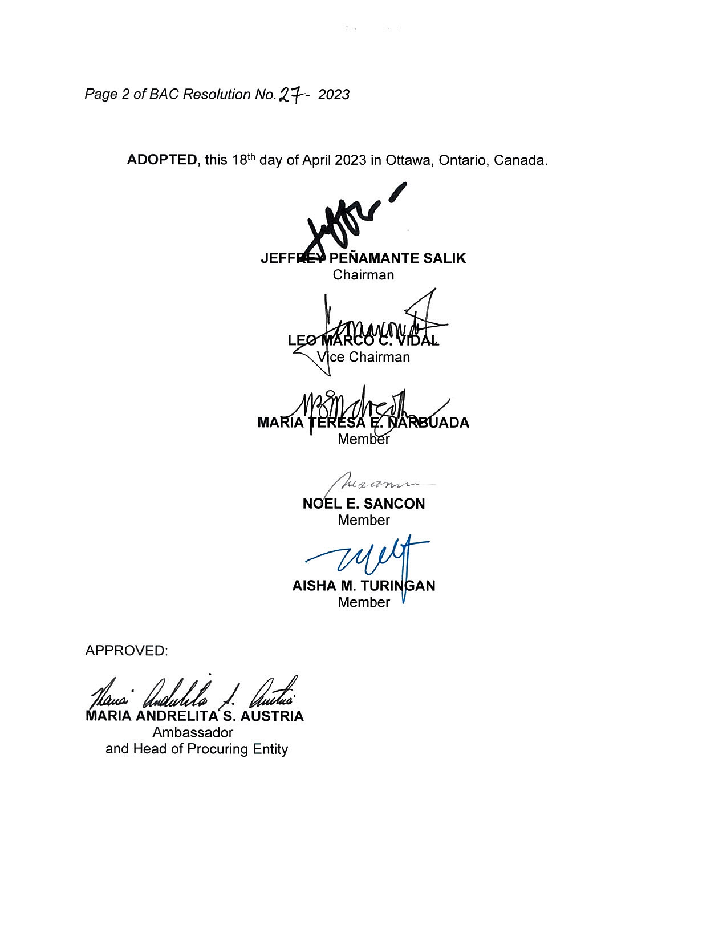 BAC RES 27 2023 Lease of Venue for the Consular Outreach Mission in Montreal 002