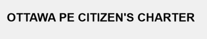 Banner Ottawa PE Citizens Charter