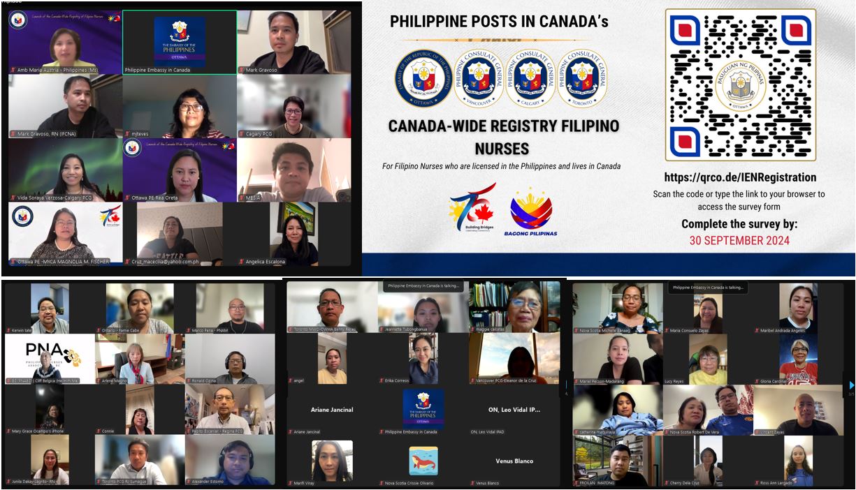 PR 106 2024 1 Canada Wide Registry Focus on Filipino Nurses in Canada