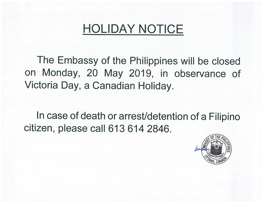 PR 76 Holiday Notice 20 May 2019 Victoria Day 001