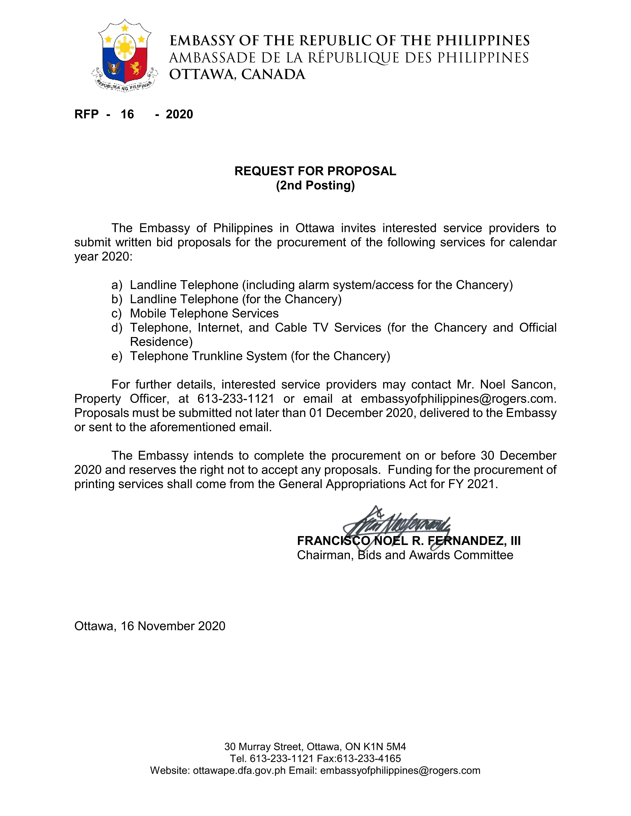 RFP 16 2020 Telephone Cellphone Trunkline Internet and Cable 2021 1 001