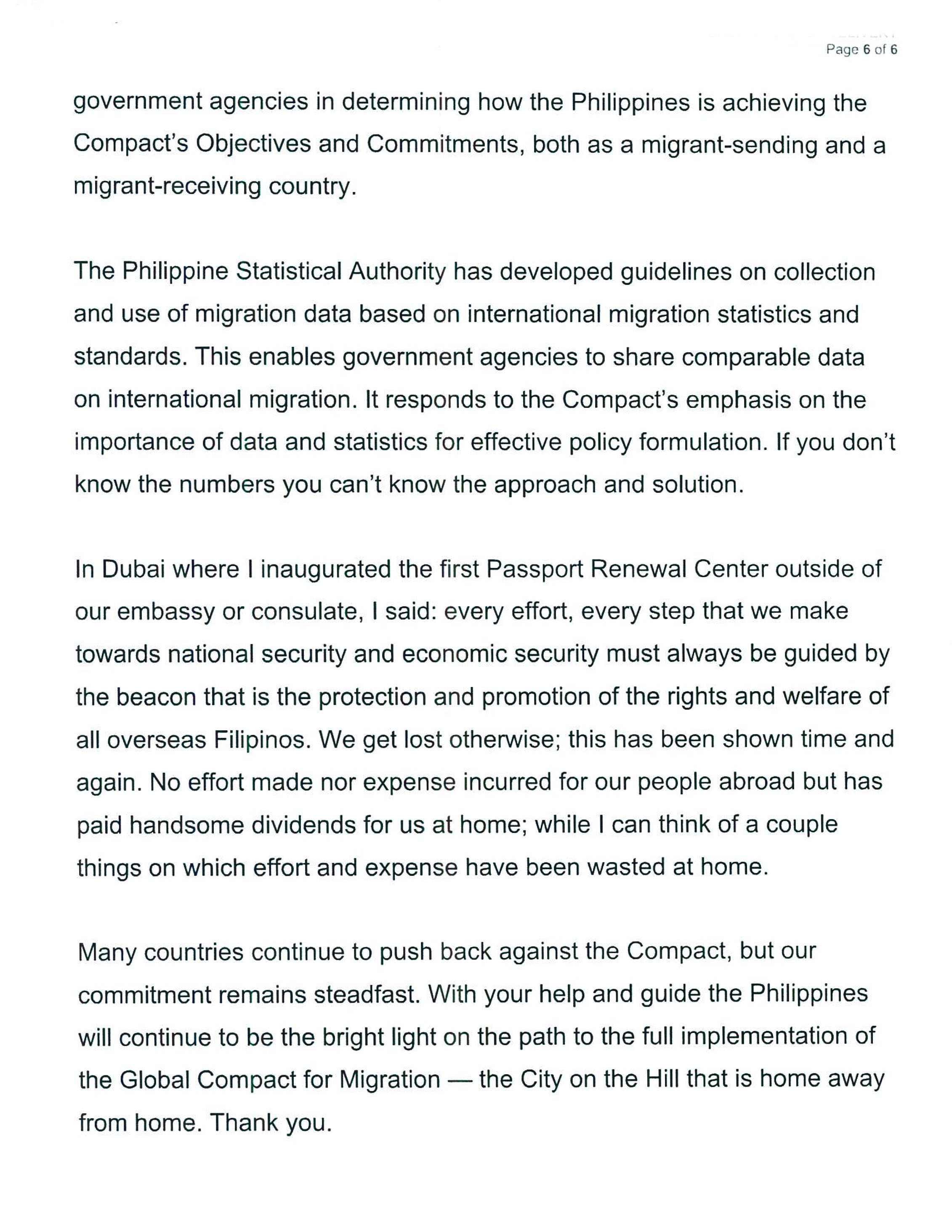 PR 191 6 SFA SPEECH GLOBAL MIGRATION 2 DECEMBER 2019 1