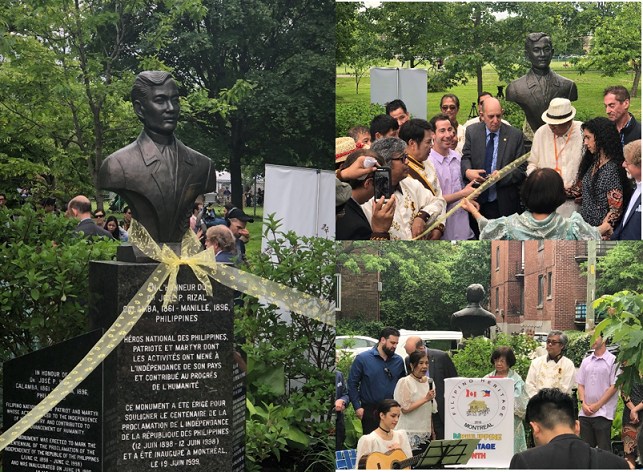 PR 99 1Naming of Jose Rizal Platz at Mackenzie King in Montreal