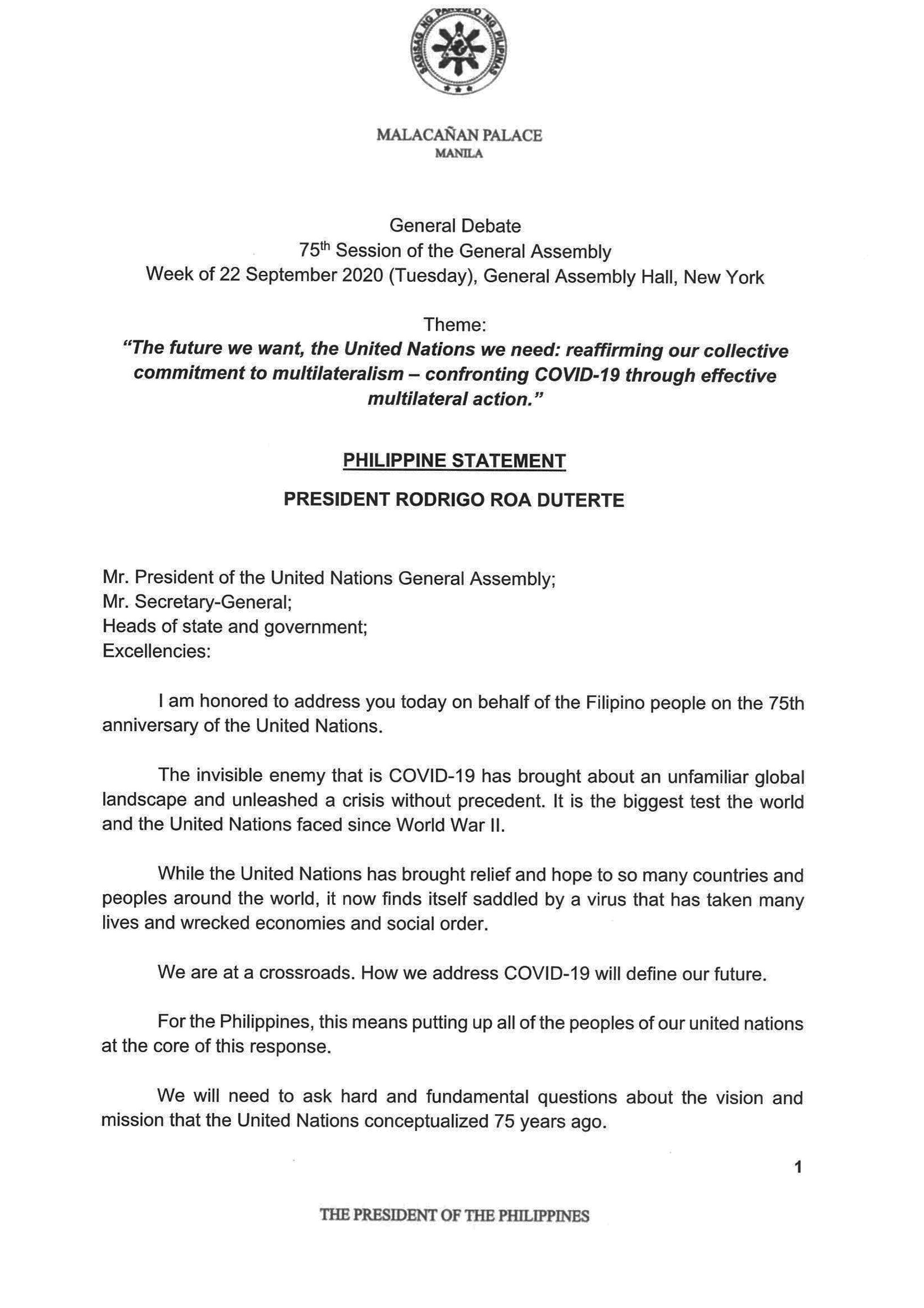 PRRD UNGA75 1