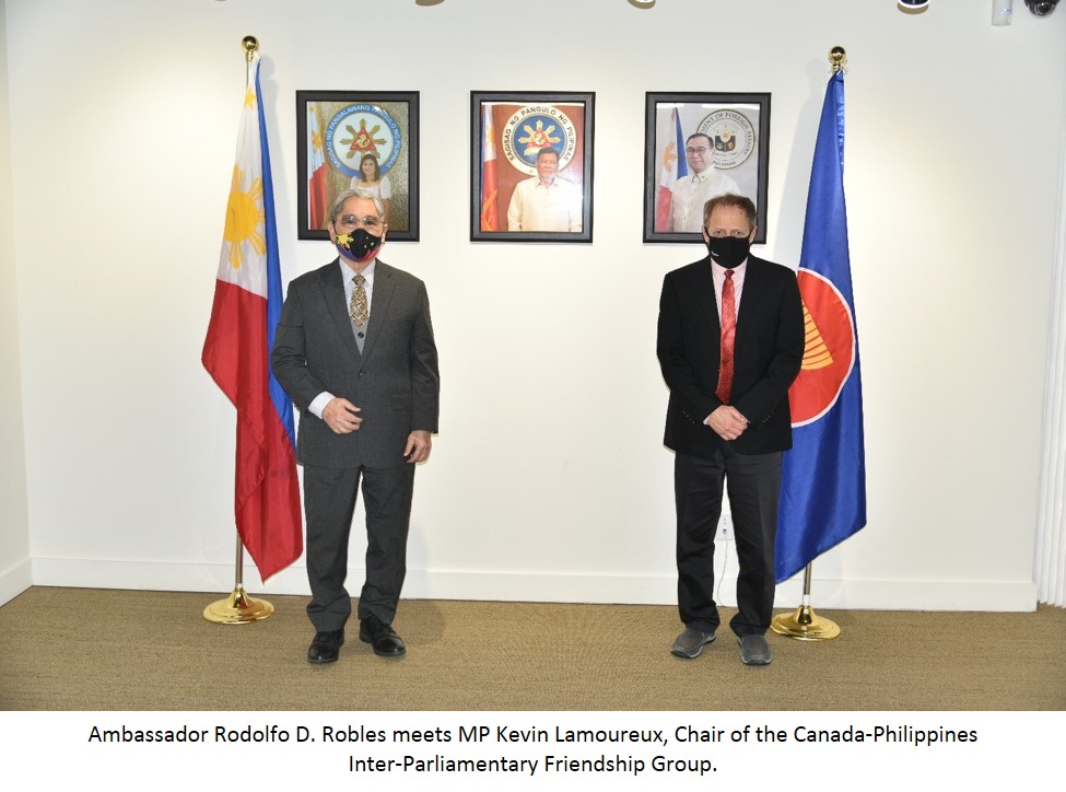 PR 144 c Photo Release on Call of MP Kevin Lamoureux on the Ambassador of the Philippines to Canada REV