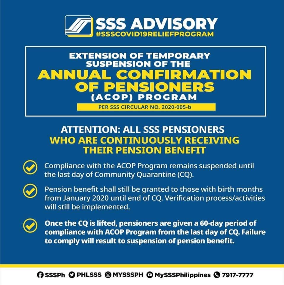 PR 62 2 SSS Extension of Temporary Suspension of ACOP