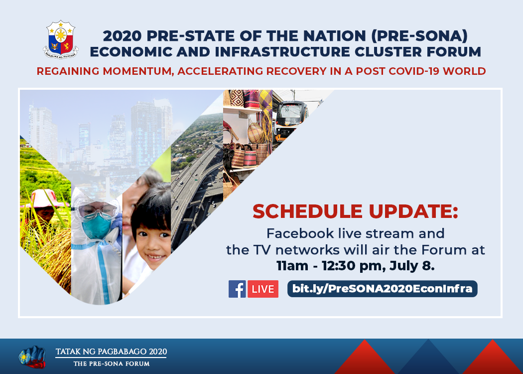 PR 72 BSP Investor Relations Office SAVE THE DATE 2020 Pre SONA Forum on the Economy and Infrastructure on July 8 v2