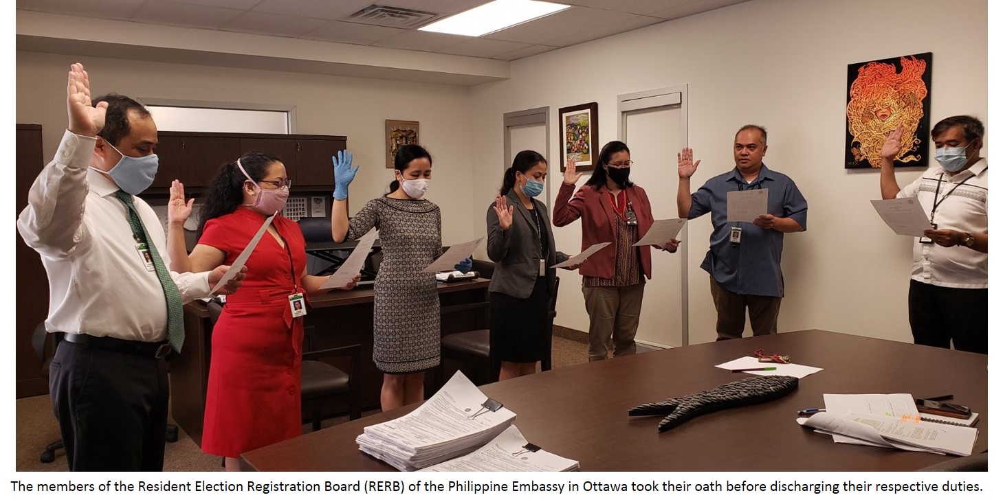 PR 77 cap Philippine Embassy in Ottawa Approves First Group of New Overseas Voters