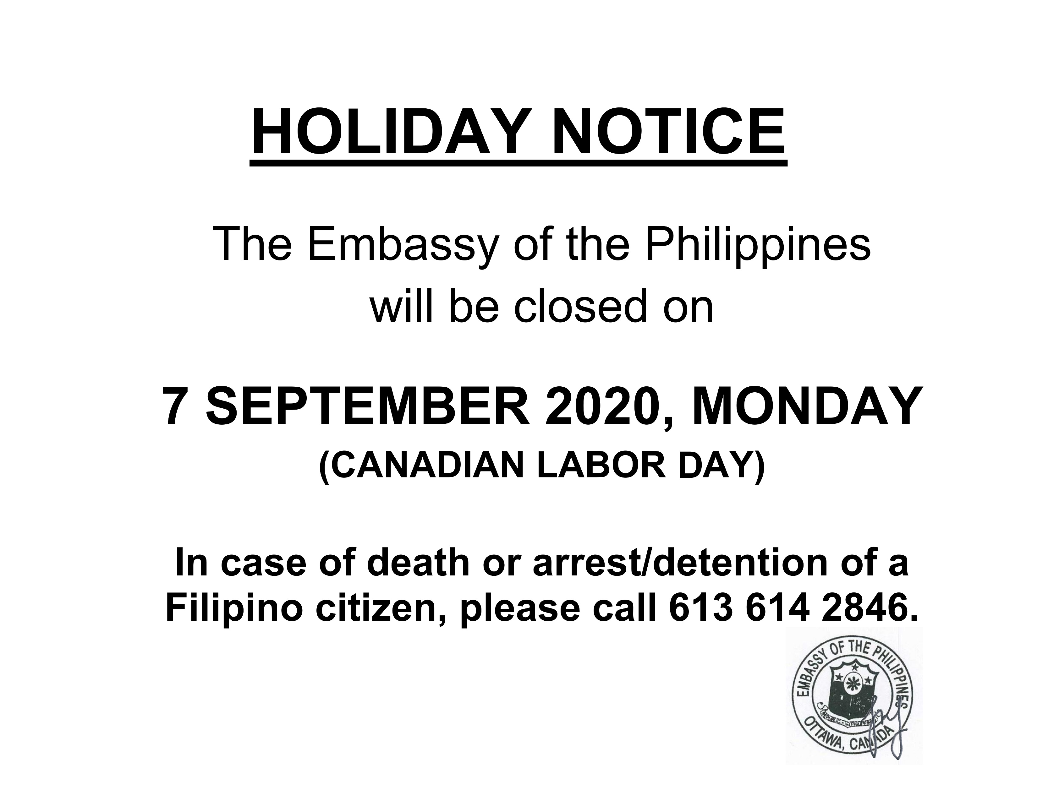 PR 93 HOLIDAY NOTICE 7Sep2020 001