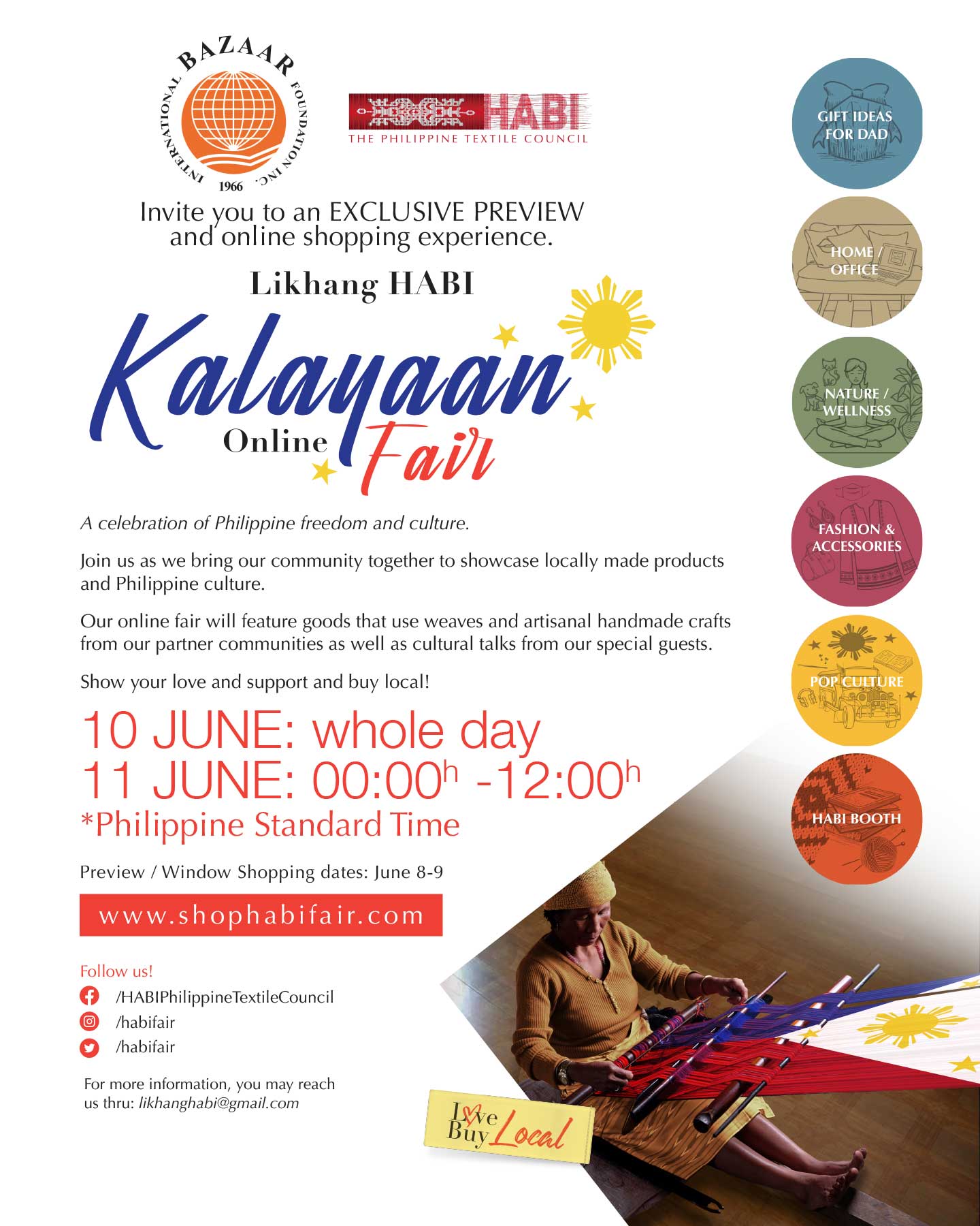 PR 62 2021 OSEC E posters for the Likhang Habi Kalayaan HabiPosterSaveDateFBFA1