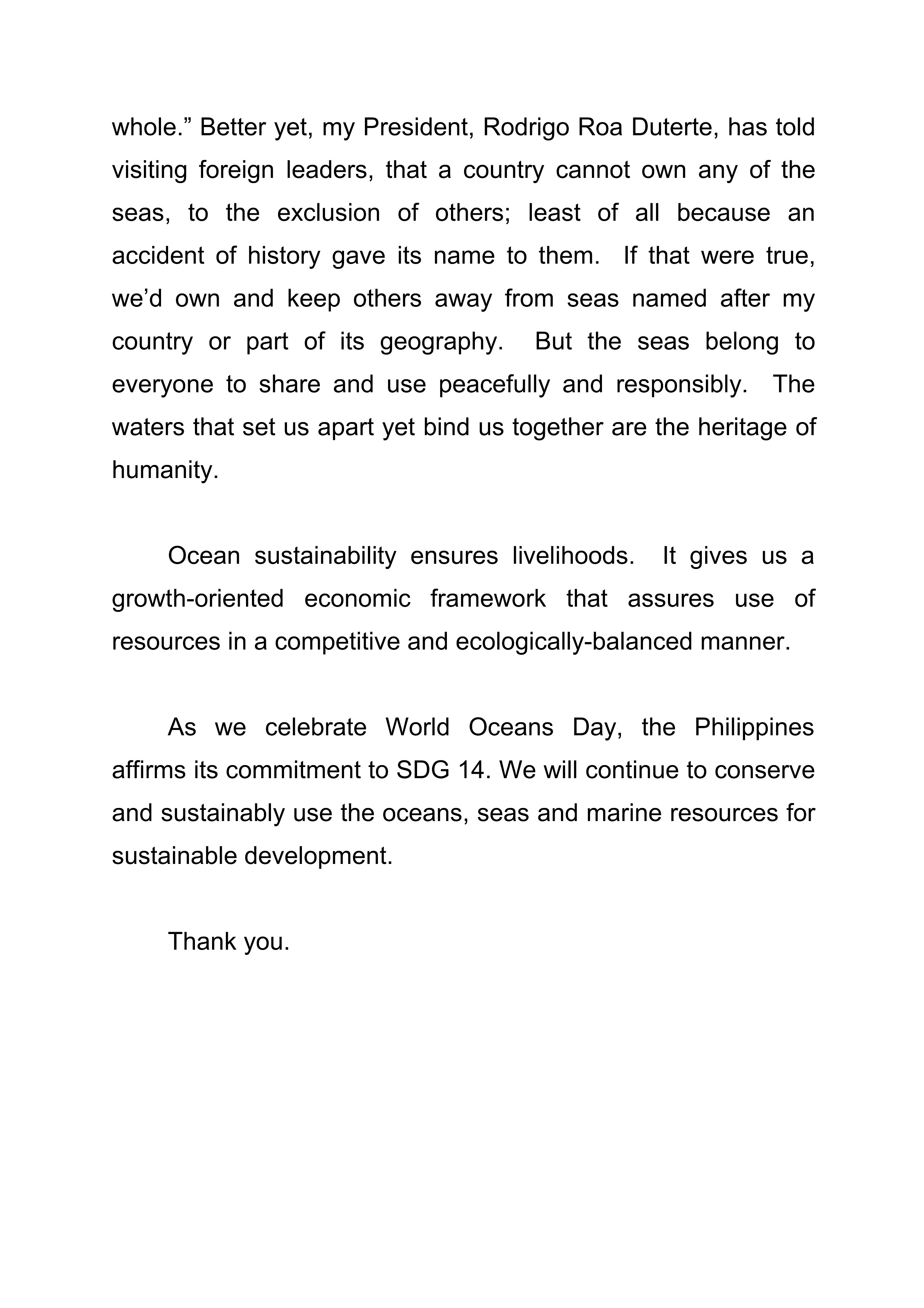 PR 70 2021 2 World Oceans Day 2021 08 June 2021
