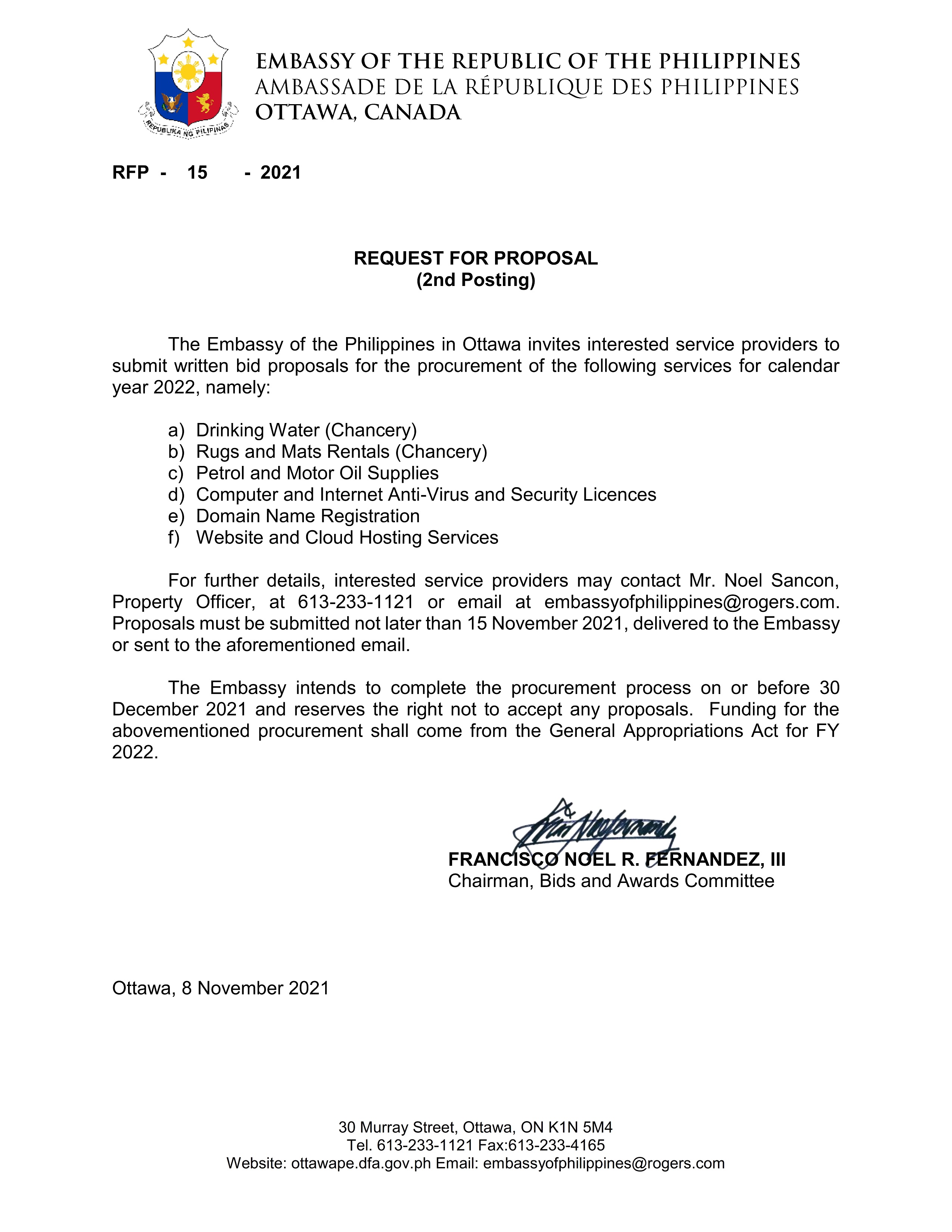 RFP 15 2021 Water Rugs Petrol Antivirus Domain and Website Services for 2022.2nd 001