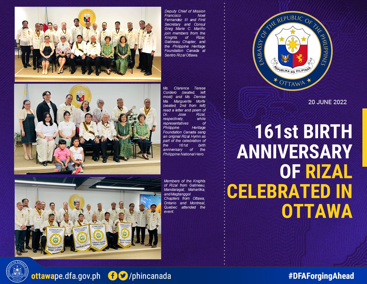 PR 105 2022 161st Birth Anniversary of Rizal