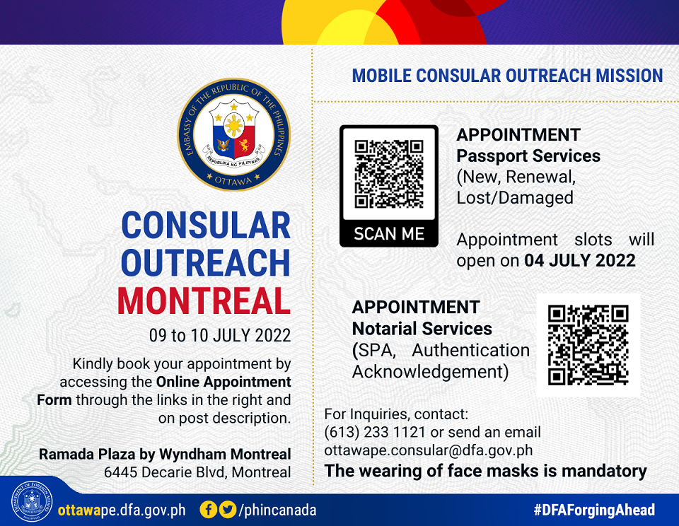 PR 113 2022 July0910 MONTREAL Consular Service