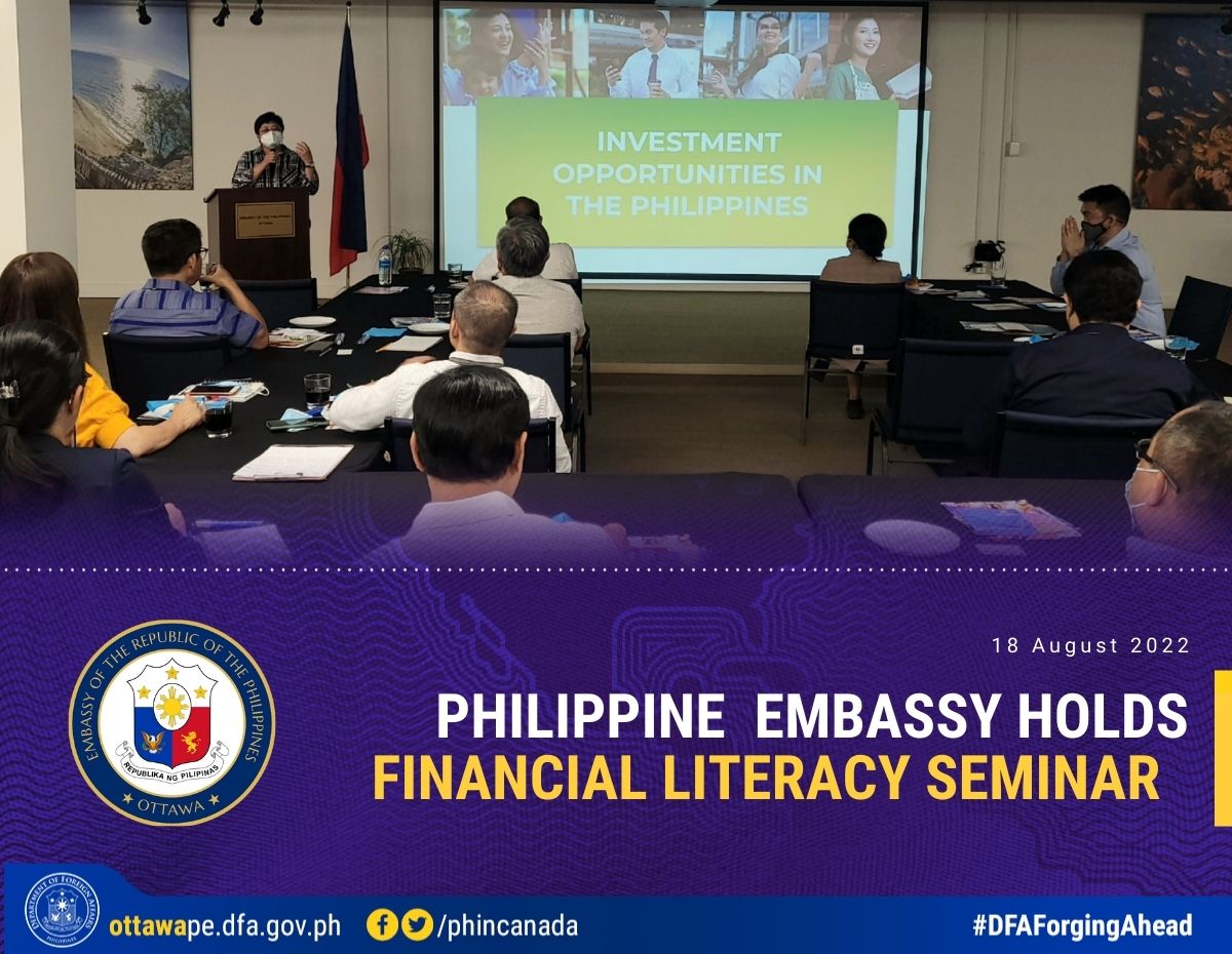 PR 157 2022 Philippine Embassy Holds Financial Literacy Seminar