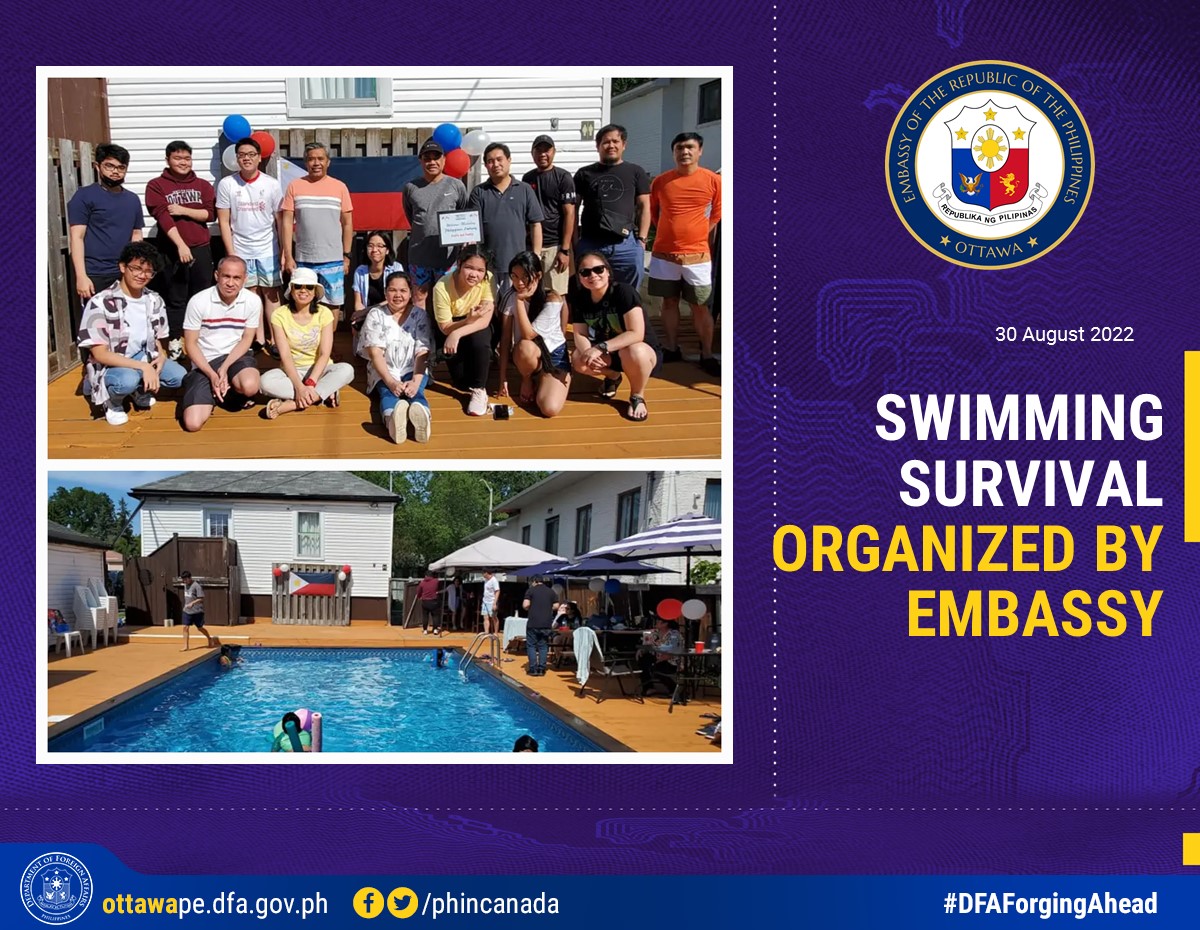 PR 163 2022 Swimming Survival Organized by Embassy