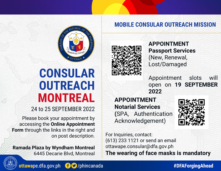 PR 170 2022 Montreal Consular Outreach 24 25 September 2022