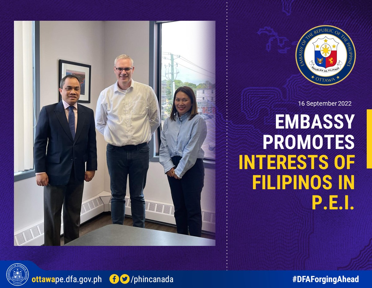 PR 176 2022 PHOTO Embassy Promotes Interests of Filipinos in PEI