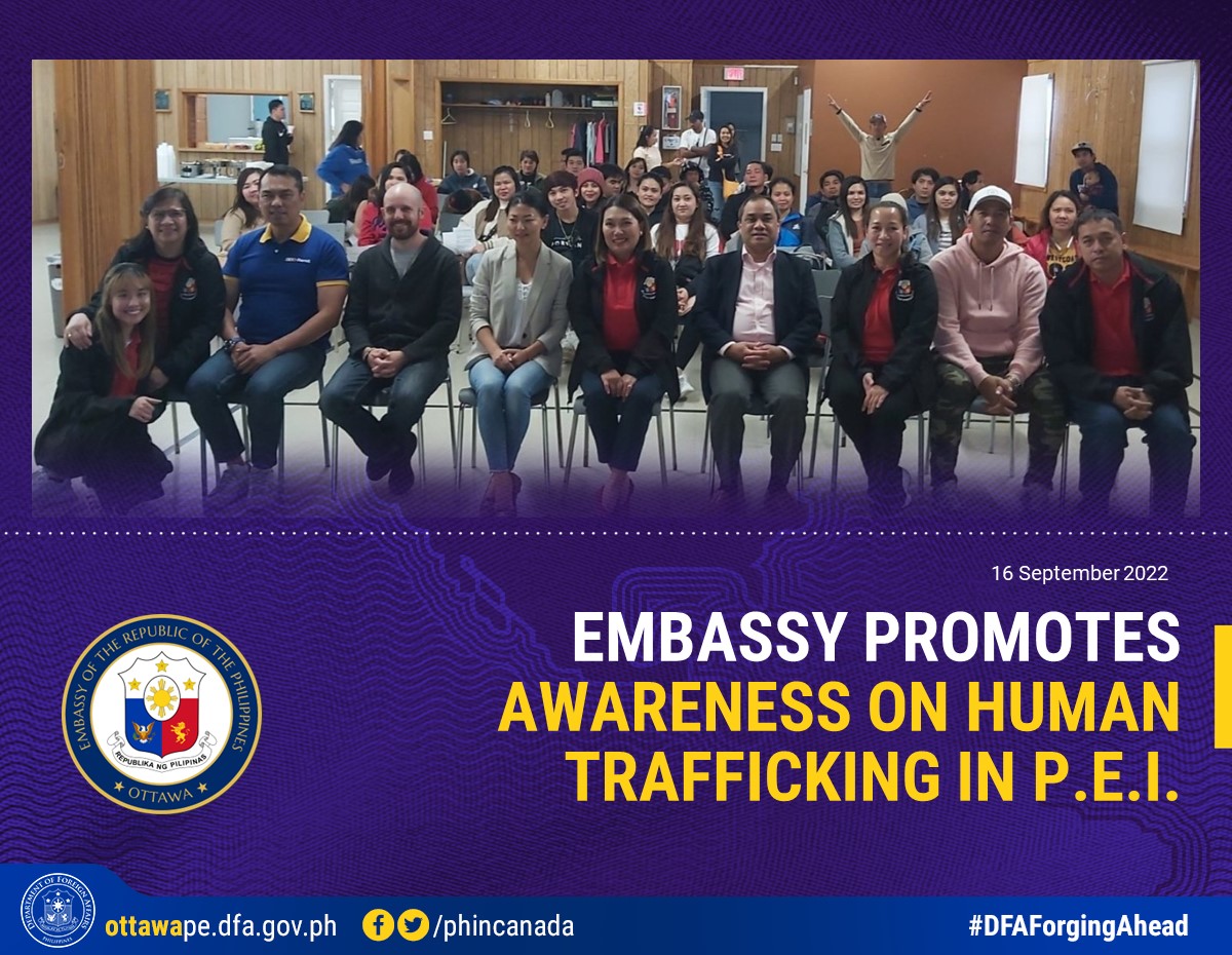 PR 177 2022 Embassy Promotes Awareness on Human Trafficking in PEI