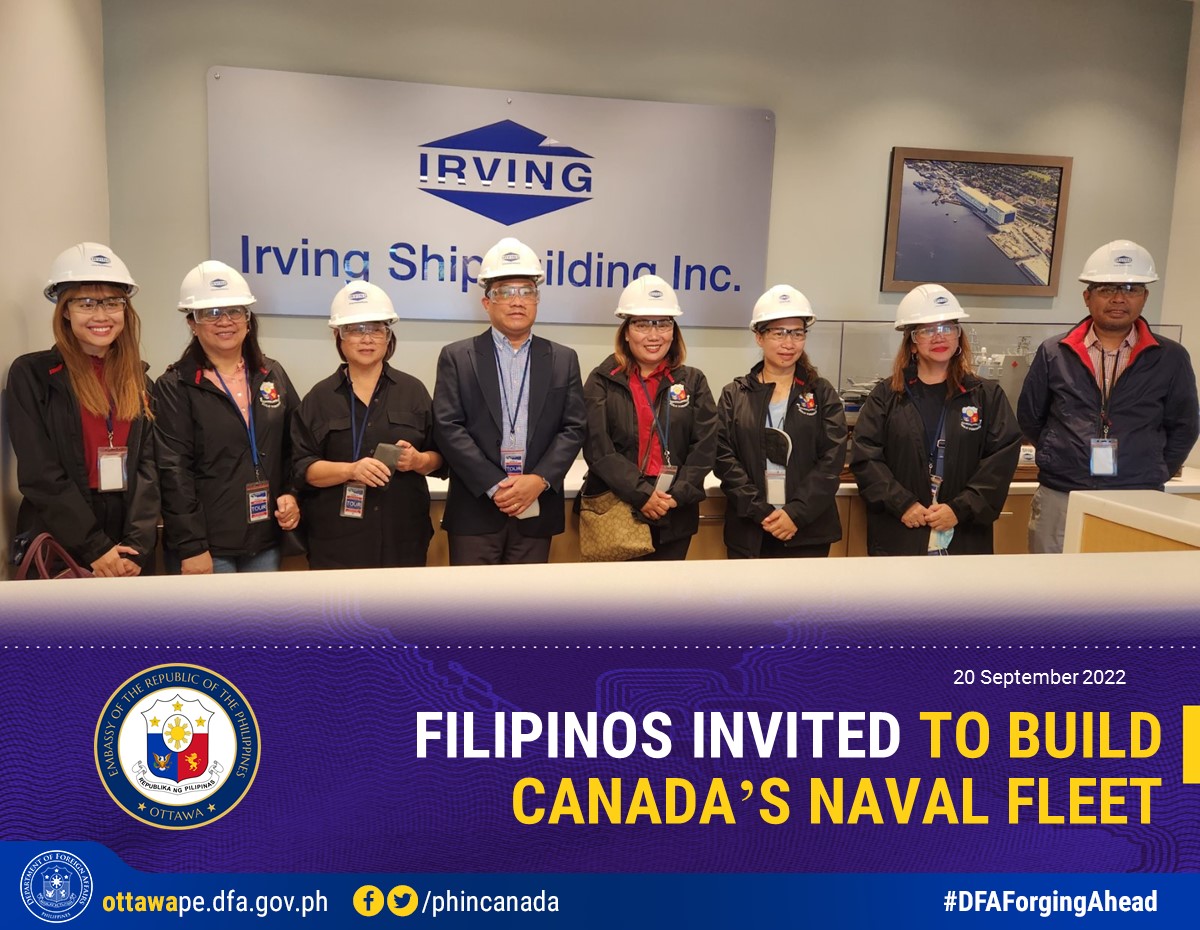 PR 182 2022 Filipinos Invited to Build Canada Naval FleetPR