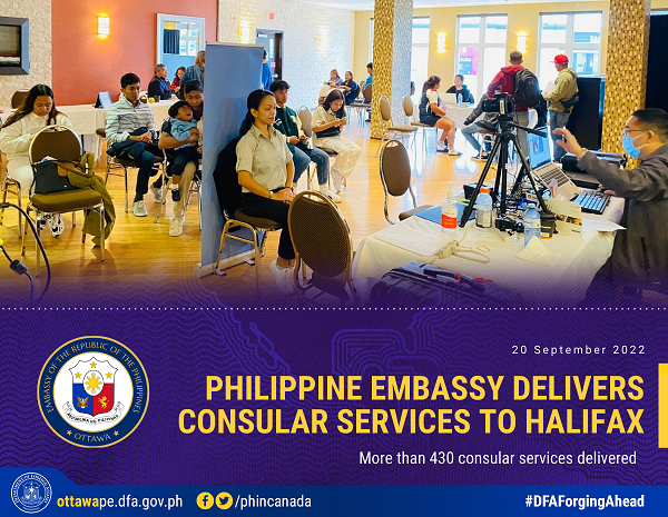 PR 183 2022 Philippine Embassy Delivers Consular Services to HalifaxPR