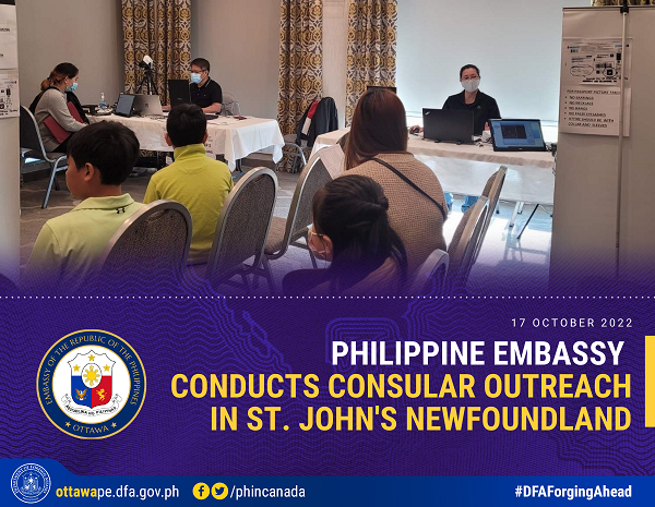 PR 198 2022 Philippine Embassy Conducts Consular Outreach in St. John Newfoundland