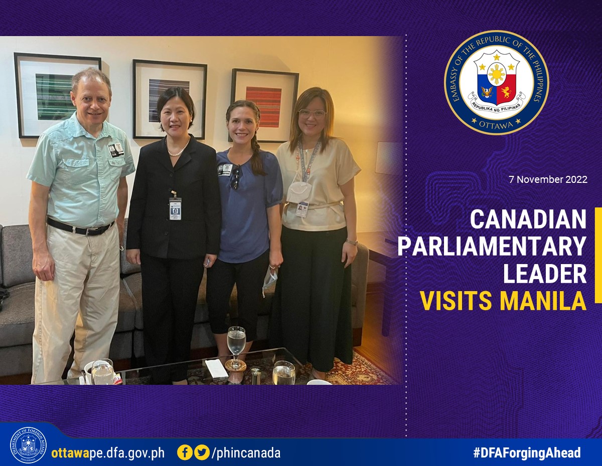 PR 209 2022 Canadian Parliamentary Leader Visits Manila PR