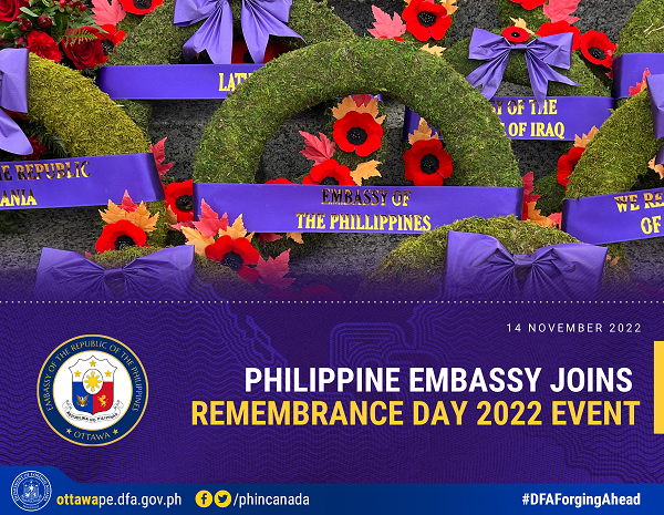 PR 218 2022 Philippine Embassy Joins Remembrance Day 2022 Event