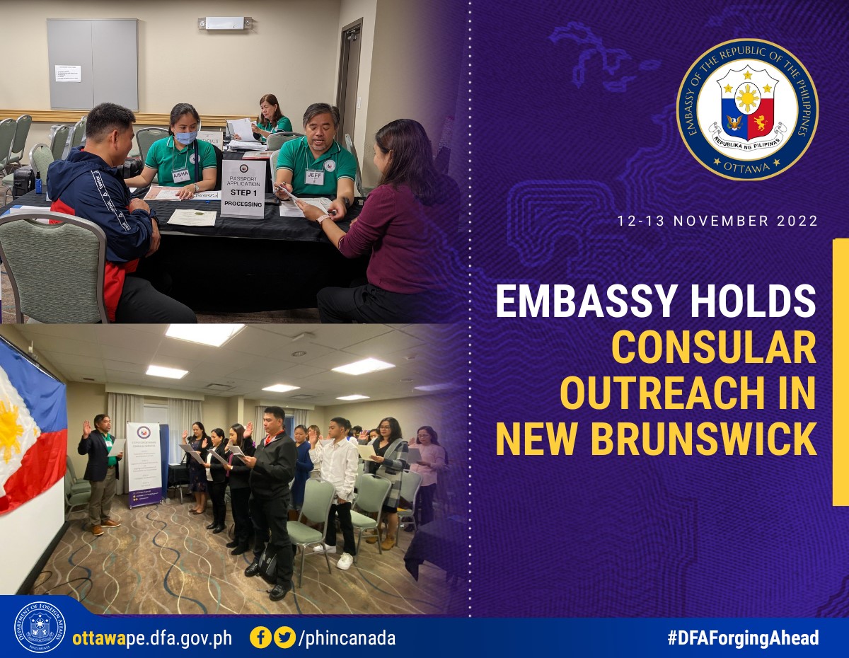 PR 219 2022 Embassy Holds Consular Outreach in New Brunswick