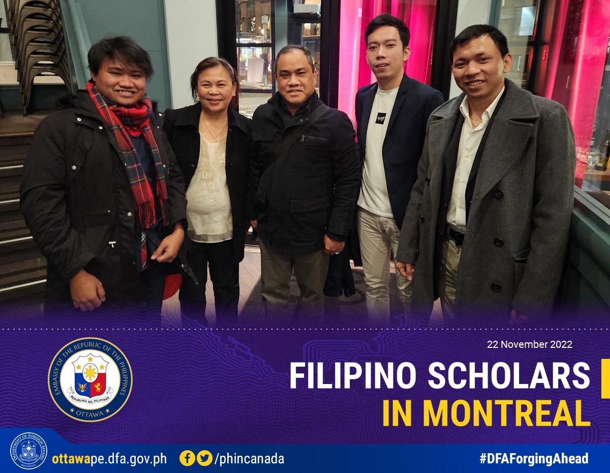 PR 223 2022 Filipino Scholars in Montreal PR