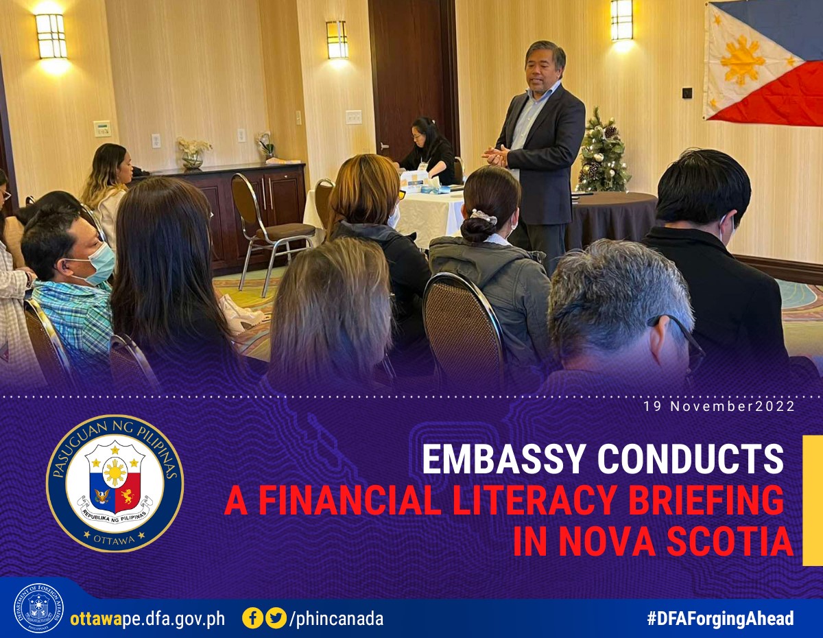 PR 225 2022 Embassy Conducts A Financial Literacy Briefing in Nova Scoti pr