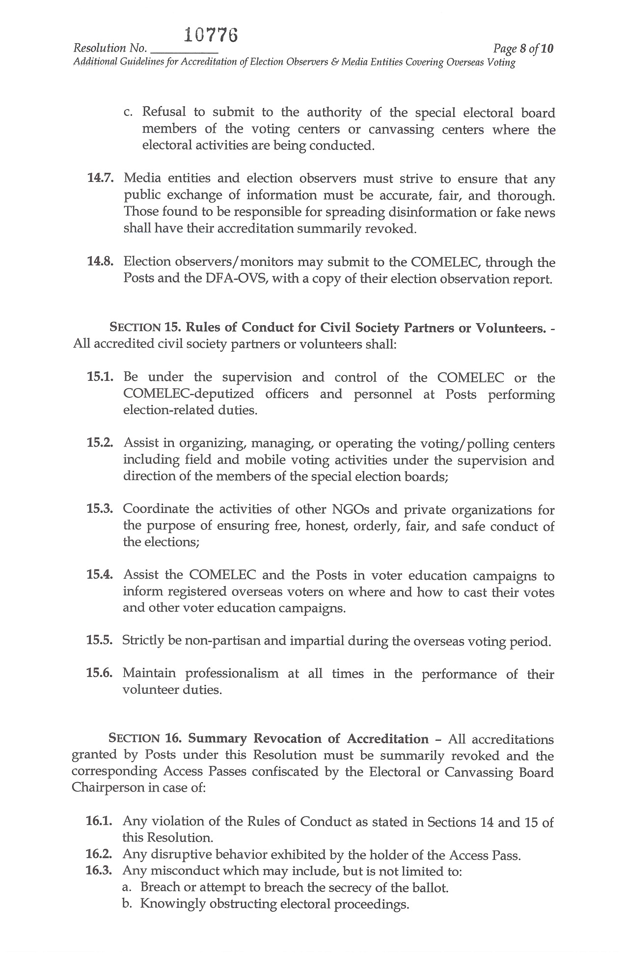 PR 42 2022 Resolution No. 10776 2022 National Election Overseas 008