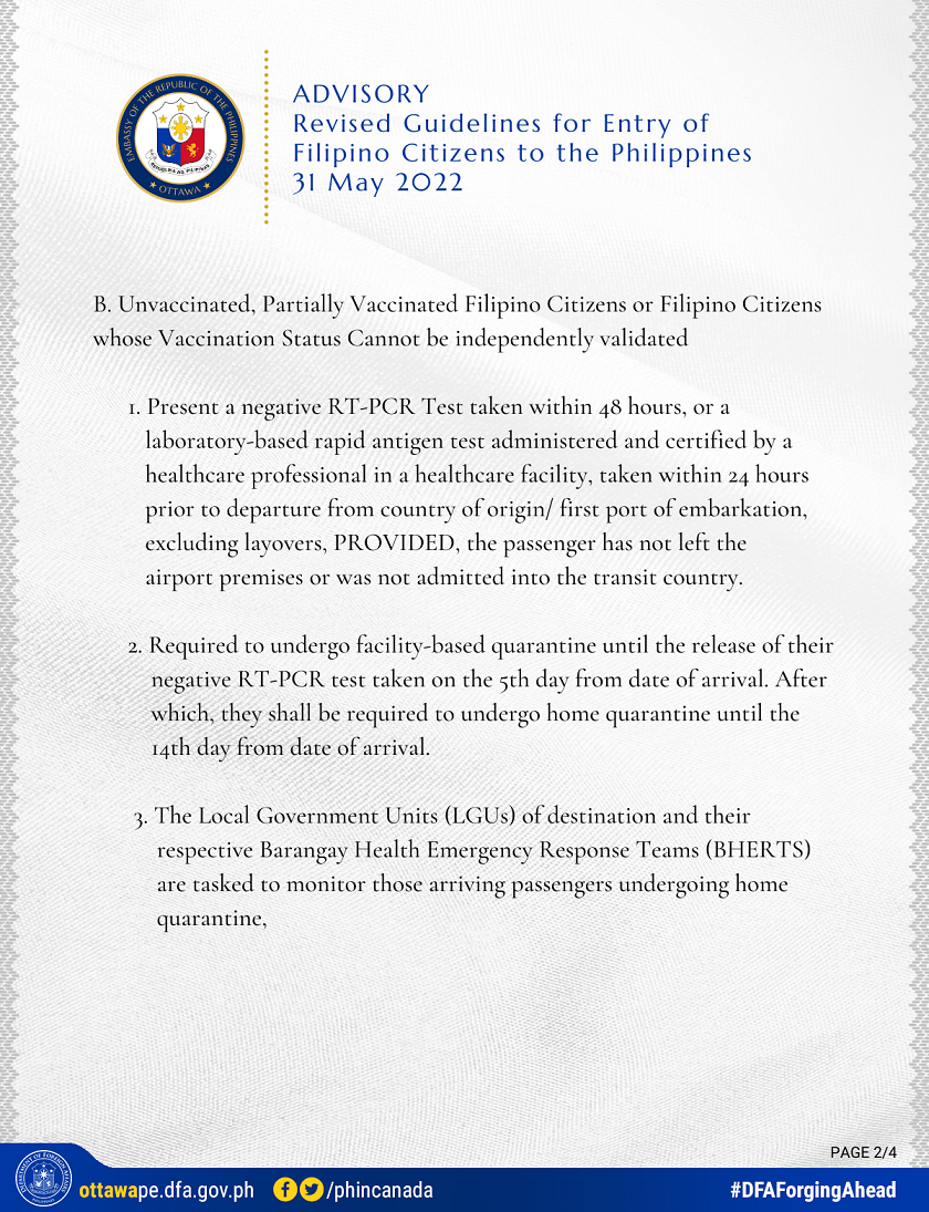 2 PR 89 2022 ADVISORY Revised Guidelines for Entry of Filipino Citizens to the Phil