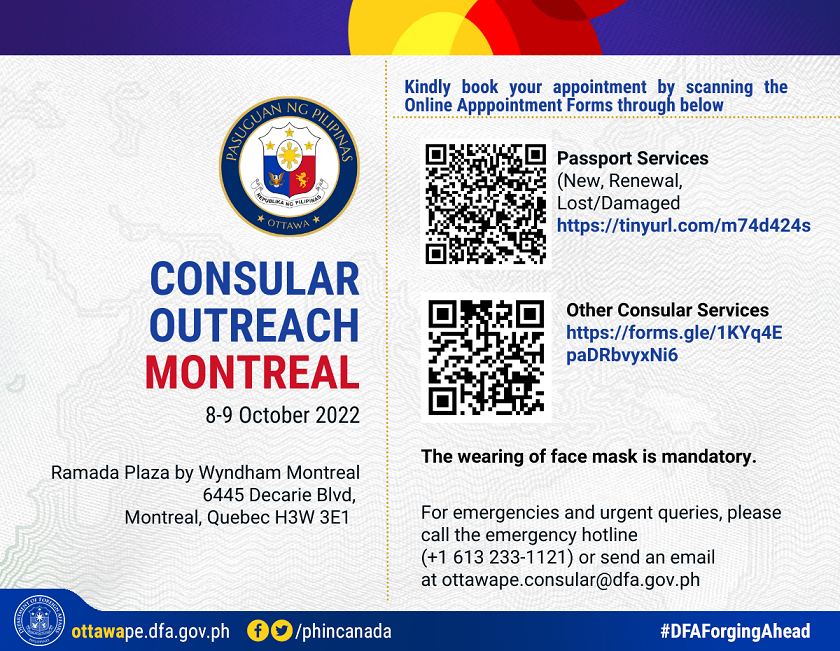 PR186 Montreal Outreach Announcement for 8 9Oct22 27 Sep 2022