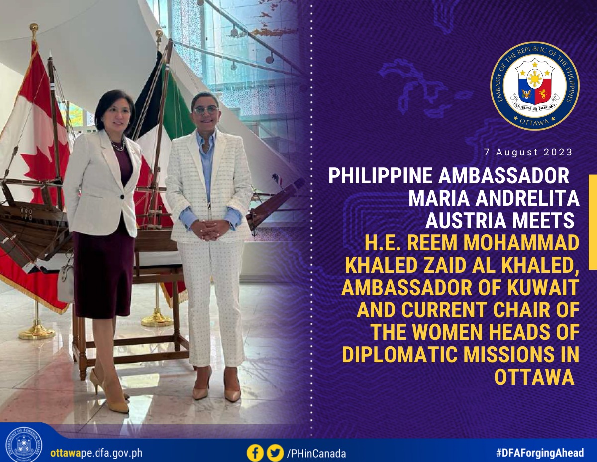 PR 124 2023 PH Ambassador Meets Kuwait Ambassador and Current Chair of Women HODMs