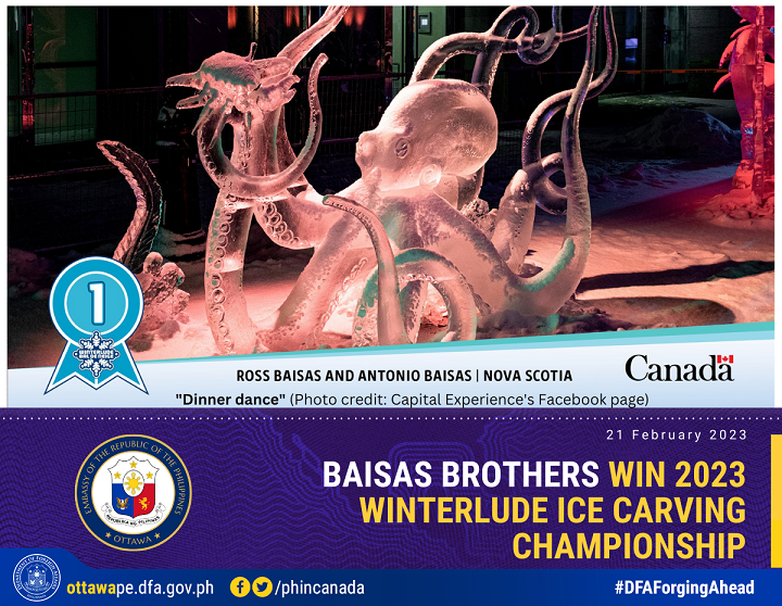 PR 15 2023 Baisas Brothers Win 2023 Winterlude Ice Carving Championship