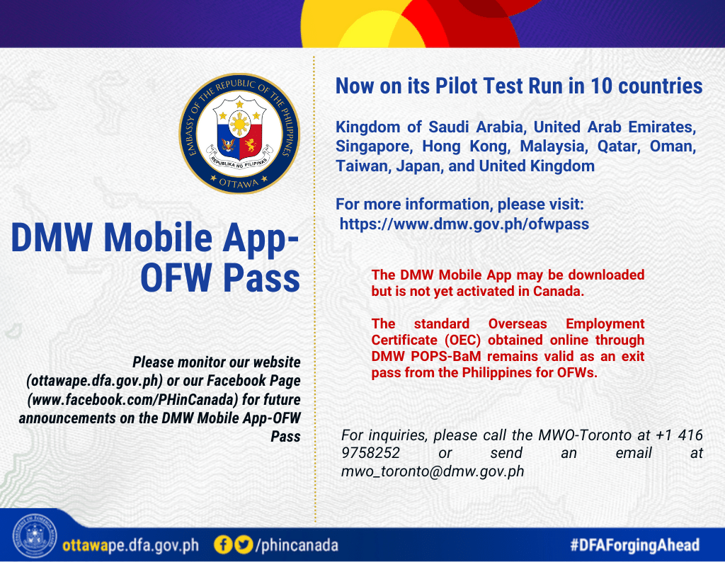 PR 159 2023 DMW Mobile App OFW Pass