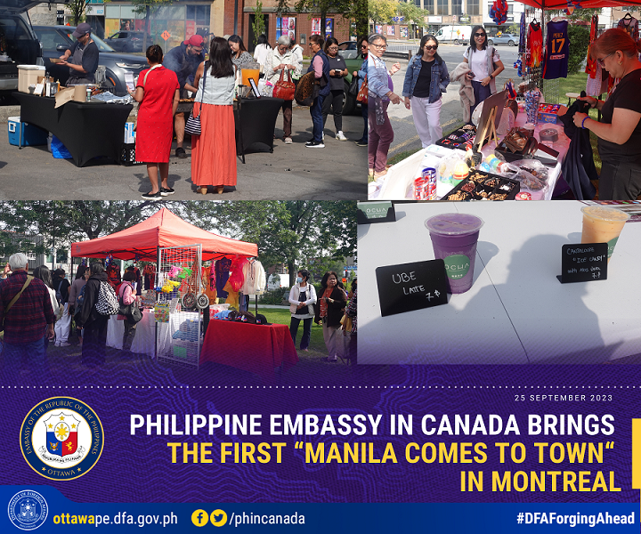 PR 163 2023 Philippine Embassy in Canada Brings the First Manila Comes to Town in Montreal