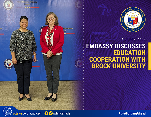 PR 171 2023 Embassy Discuss Education Cooperation with Brock University