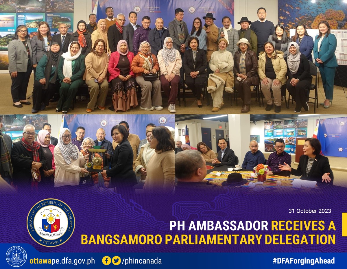 PR 191 2023 PH Ambassador Receives a Bangsamoro Parliamentary Delegation