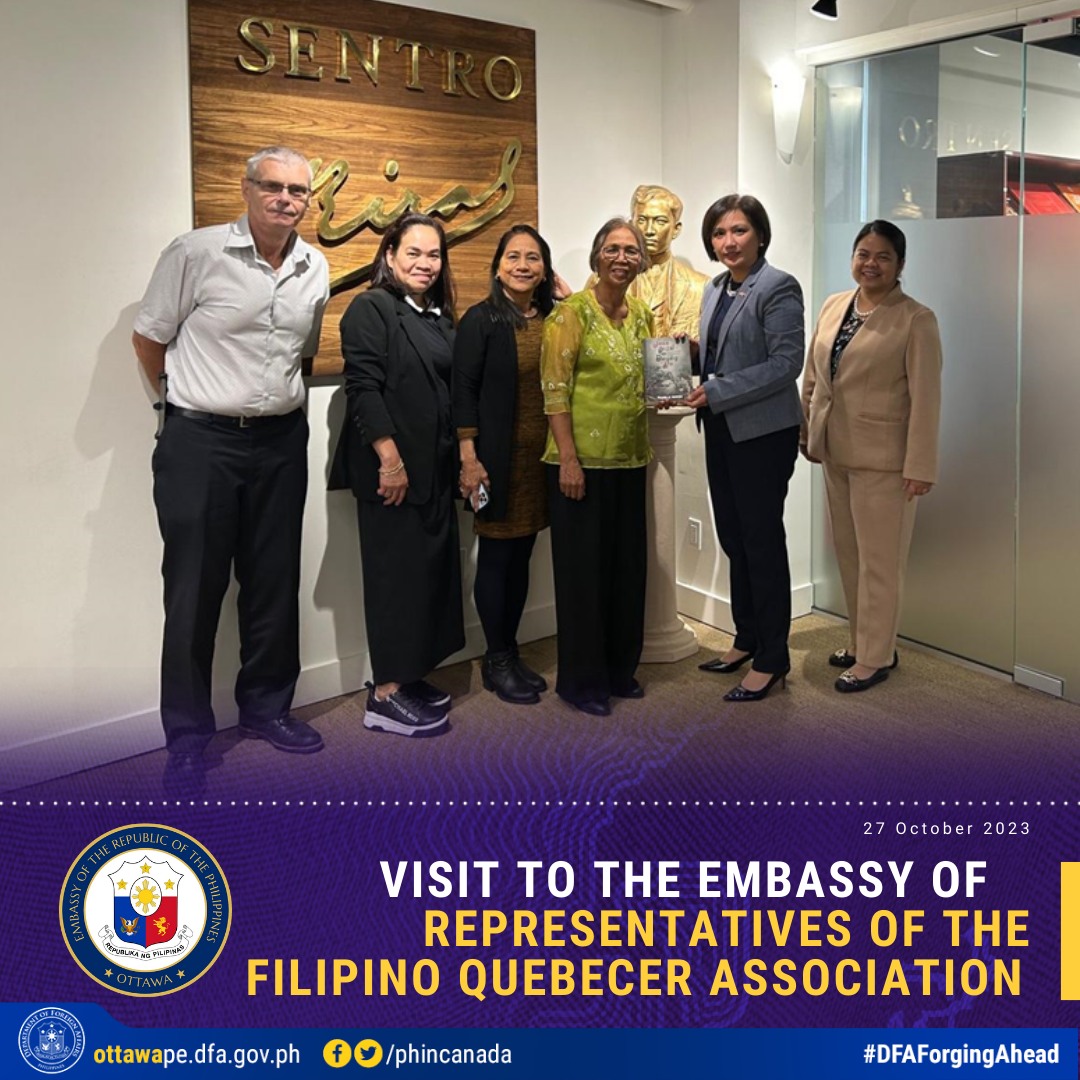 PR 203 2023 Visit to the Embassy of the Filipino Quebecer Association