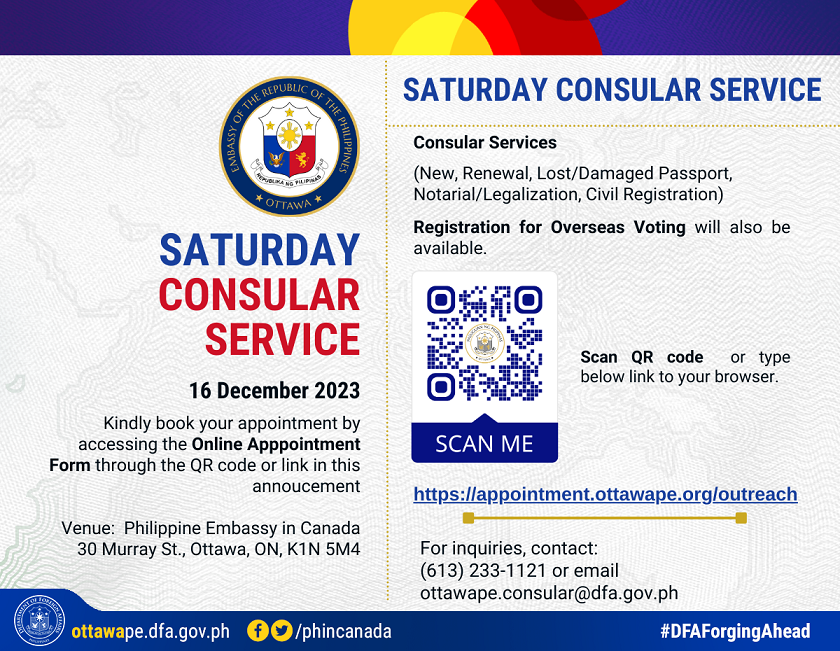 PR 207 2023 December Saturday Consular Service