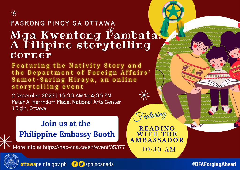 PR 209 2023 Paskong Pinoy sa Ottawa Mga Kwentong Pambata A Filipino Storytelling Corner