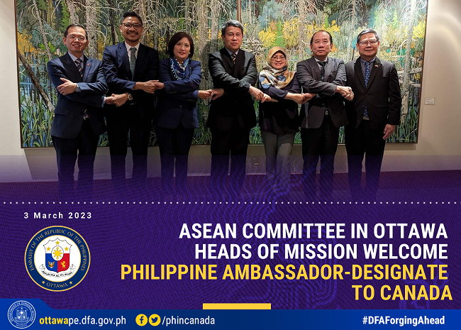 PR 21 2023 ACO Heads of Mission Welcome Philippine Ambassador Designate to Ottawa