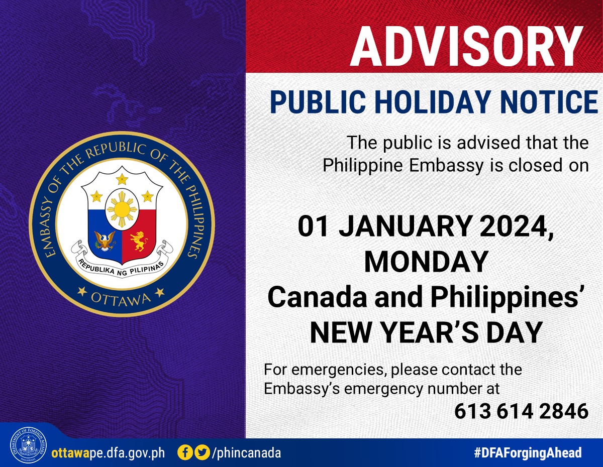 PR 226 2023 Holiday Notice 1 Jan 2024 New Years Day